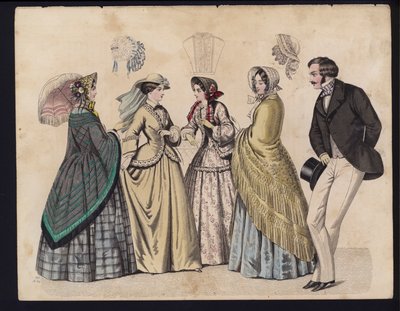 Alman moda levhası, 19. yüzyılın ortalarında by German School