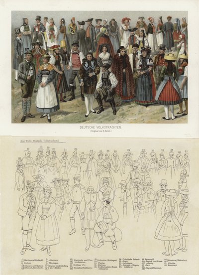 Alman halk kostümleri by German School