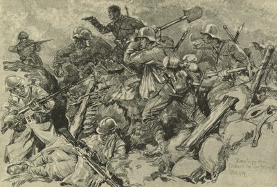 Alman birlikleri Fransız cephesine saldırıyor by German School