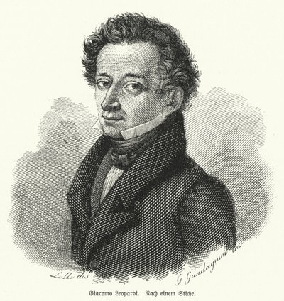 Giacomo Leopardi, İtalyan filozof, şair ve filolog by German School