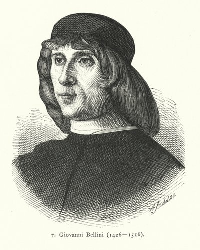 Giovanni Bellini, İtalyan Rönesans ressamı (gravür) by German School