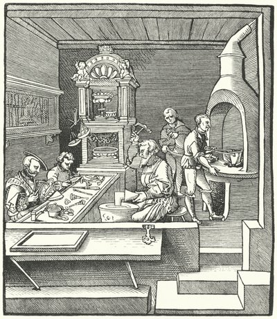 16. yüzyılın başında kuyumcular atölyesi by German School