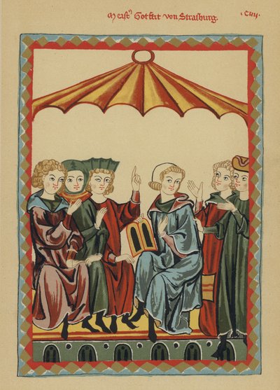 Gottfried von Strassburg, orta çağdan kalma Alman romantizm Tristan