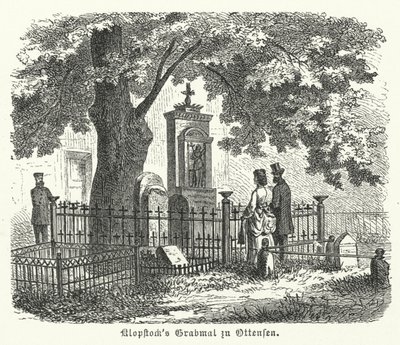 Alman şair Friedrich Gottlieb Klopstock, Ottensen, Hamburg