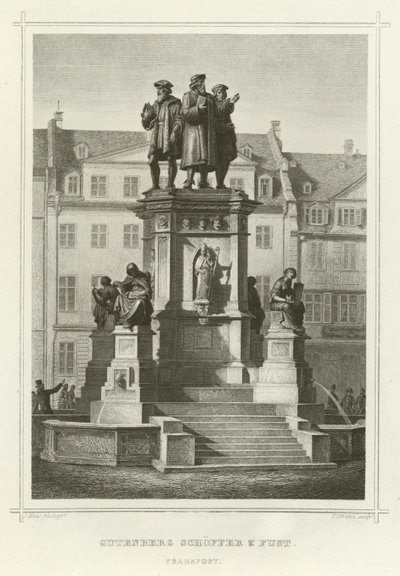 Gutenberg Schoffer ve Fust, Frankfort by German School