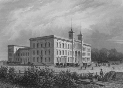 Hamburg İstasyonu, Berlin (çelik oyma) by German School