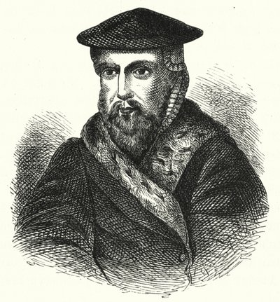 Hans Tausen, Danimarkalı Lutheran Reformcu ilahiyatçı (gravür) by German School