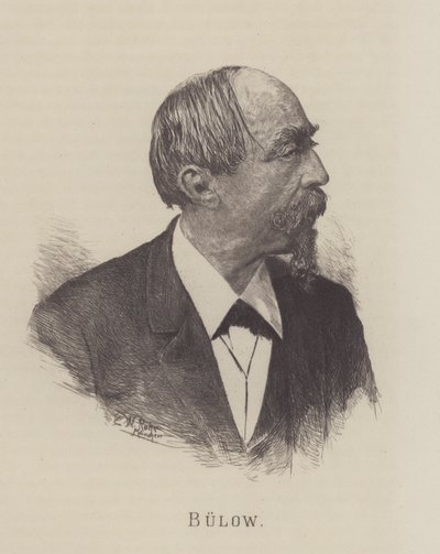 Hans von Bulow, Alman orkestra şefi, piyanist ve besteci by German School