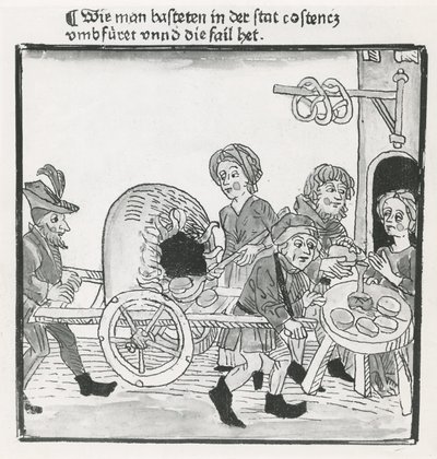 Hawker of Pancakes and Pretzels, 1417