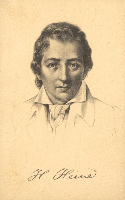 Heinrich Heine (lito) by German School