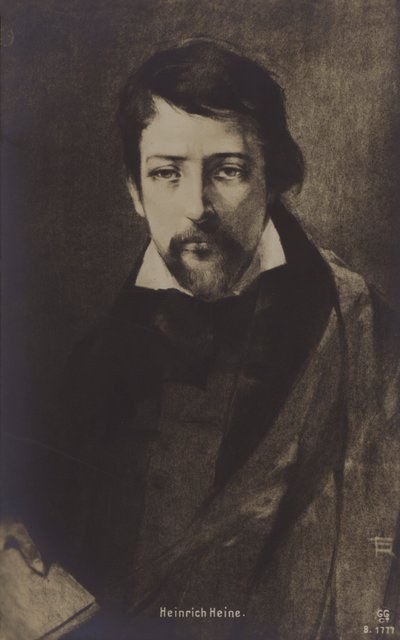 Heinrich Heine, Alman şair. (lito) by German School