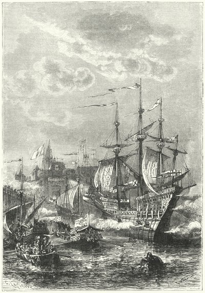 Henry VIII ve İngiliz filosu Calais