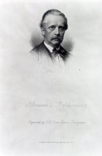 Hermann von Helmholtz, C.H Jeans tarafından oyulmuş by German School