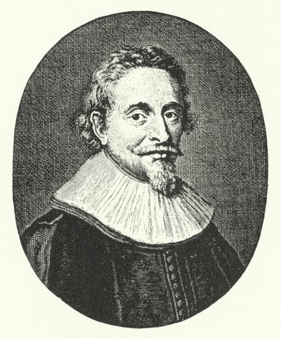 Hugo Grotius, Hollandalı hukukçu (gravür) by German School