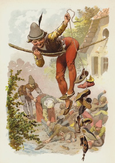 Till Eulenspiegel için illüstrasyon by German School