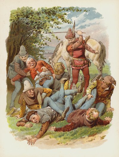 Till Eulenspiegel için illüstrasyon by German School