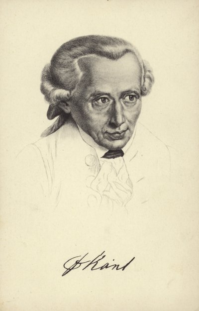 Immanuel Kant (lito) by German School