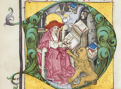 Adrianus Brielis tarafından düzenlenen Epistolae Hieronymus, St. Jerome