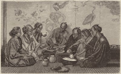 Japon yemeği (gravür) by German School