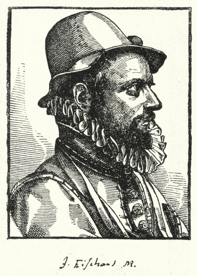 Johann Baptist Fischart, Alman hicivci (gravür) by German School