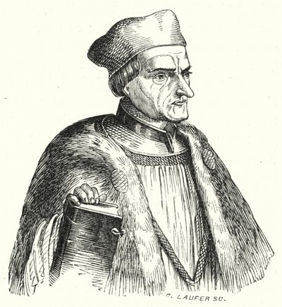 Johann Geiler von Kaisersberg, İsviçreli rahip ve ilahiyatçı (gravür) by German School
