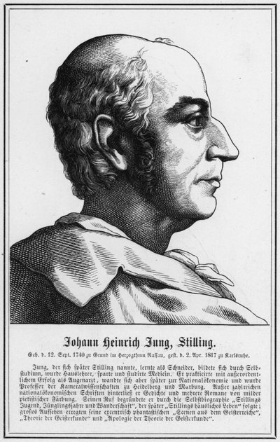 Johann Heinrich Jung, Stilling (gravür) by German School
