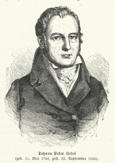 Johann Peter Hebel, Alman şair by German School