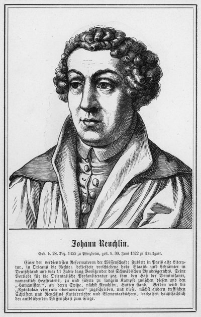 Johann Reuchlin (gravür) by German School