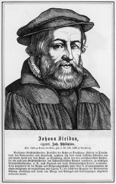 Johann Sleidan (gravür) by German School