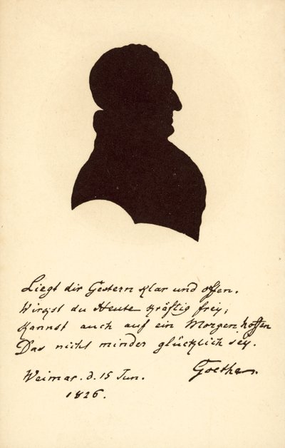 Johann Wolfgang von Goethe (litografi) by German School