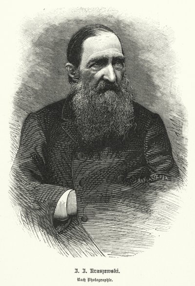 Jozef Ignacy Kraszewski, Polonyalı tarihçi ve romancı (lito) by German School
