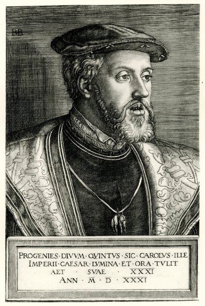 Charles V. by German School