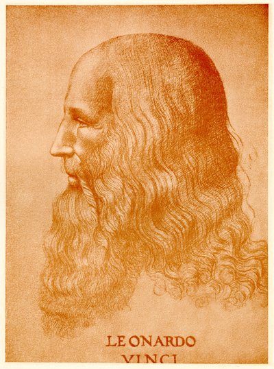 Leonardo da Vinci, 1884-90 (fototip) by German School