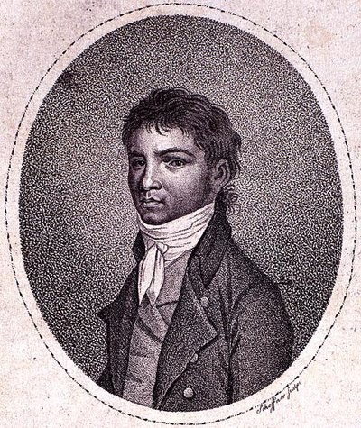 Louis van Beethoven (1712-73) Scheffner tarafından oyulmuş (mezzotint) by German School