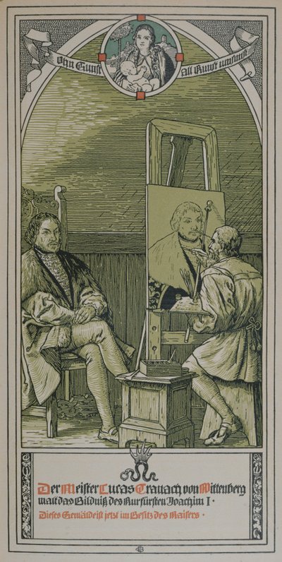 Lucas Cranach boyama c. 1520-30, Brandenburg Seçmeni Joachim I Nestor