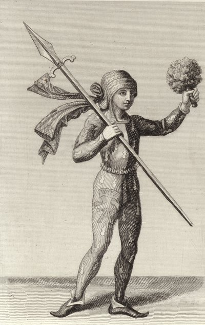 Bir mızrak taşıyan Nürnberg