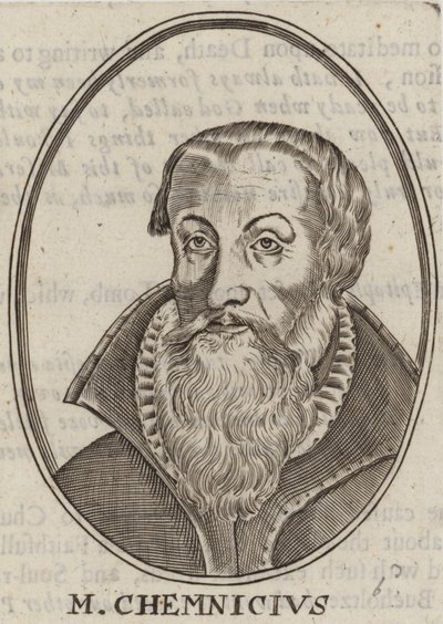 Martin Chemnitz, Alman Lutheran ilahiyatçı ve reformcu (gravür) by German School