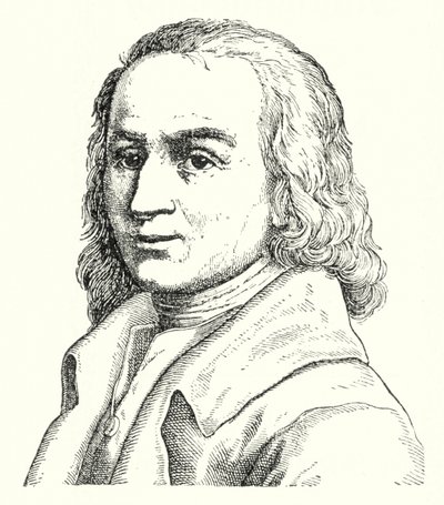 Matthias Claudius, Alman şair ve gazeteci (gravür) by German School