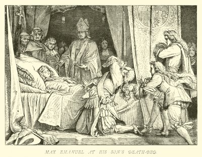 Max Emanuel oğulları ölüm döşeğinde by German School
