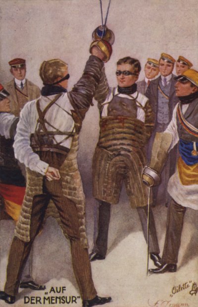 Mensur (renkli lito) by German School