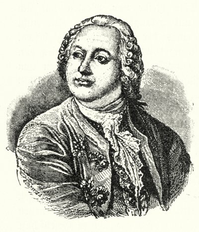 Mikhail Lomonosov, Rus yazar ve bilim adamı (gravür) by German School