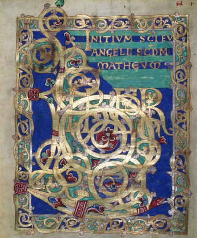 Bayan Czart. 1207 IV, fol.13 v The Evangeliarium of the Plock Katedrali