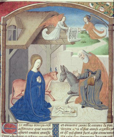 Ms Hunter 36 f.55v Kutsal Aile, Vita Christi
