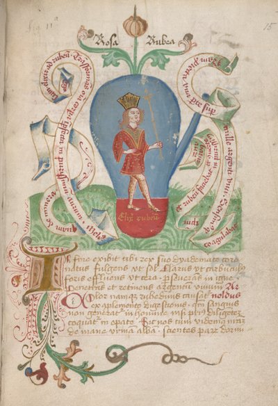 Ms Sloane 2560, Simya İncelemelerinden f.15, 15. yüzyılın sonları (parşömen) by German School