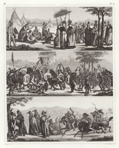 Kızılderili Kızılderilileri (gravür) by German School