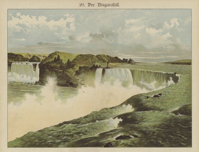 Niagara Şelalesi (renkli taş) by German School
