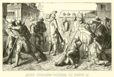 Joseph II tarafından cezalandırılan soylu suçlular by German School