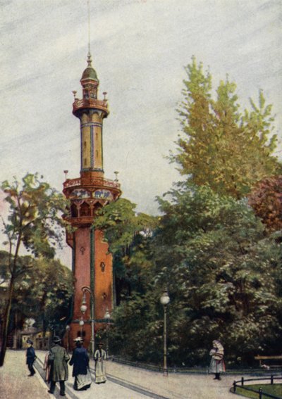 Gözlem kulesi, Berlin Hayvanat Bahçesi, Almanya (renkli taş) by German School
