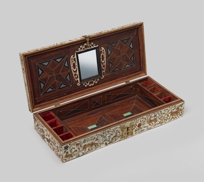 Boyalı fildişi evlilik tabutu, 1600-99 by German School