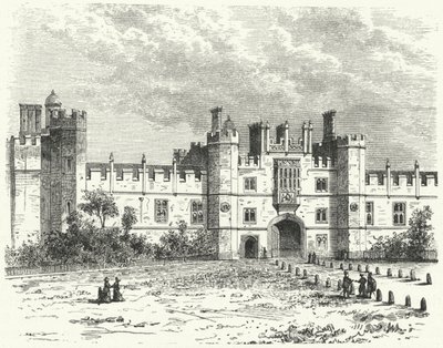 Whitehall Sarayı, Londra (gravür) by German School